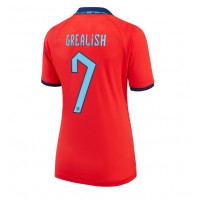 Camisa de time de futebol Inglaterra Jack Grealish #7 Replicas 2º Equipamento Feminina Mundo 2022 Manga Curta